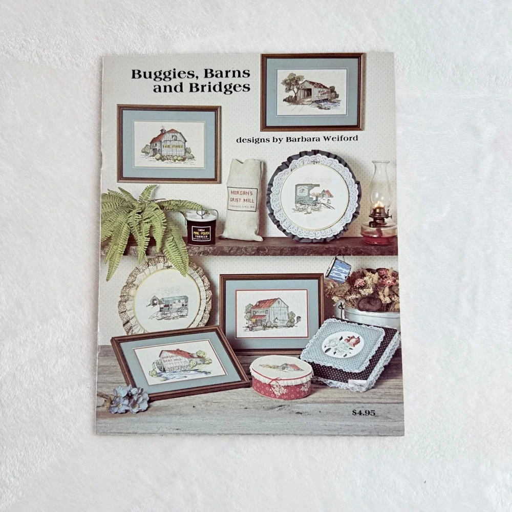 Shepherd's Bush Thread Bear Cross Stitch Pattern Booklets 2pc Americana Country
